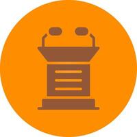 Lectern Creative Icon Design vector