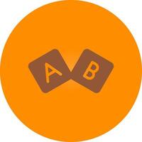 diseño de icono creativo de bloque abc vector