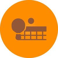 Ping Pong Creative Icon Design vector