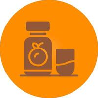 Orange Juice Creative Icon Design vector