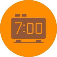 Alarm Clock Creative Icon Design vector