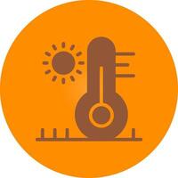 High Temperature Creative Icon Design vector