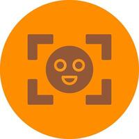 Face Detection Creative Icon Design vector