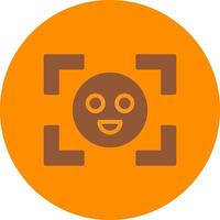 Face Detection Creative Icon Design vector