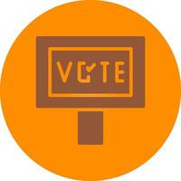 votar diseño de icono creativo vector