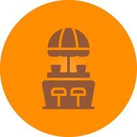 Beach Bar Creative Icon Design vector