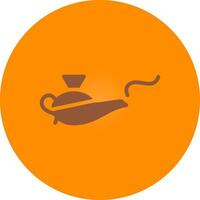 Magic Lamp Creative Icon Design vector