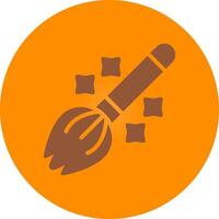 Magic Broom Creative Icon Design vector