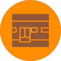 Kaaba Creative Icon Design vector