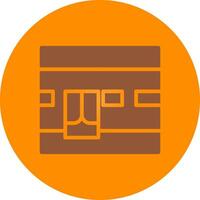 Kaaba Creative Icon Design vector