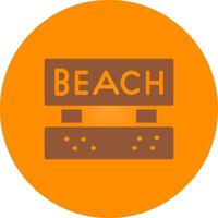 Beach Creative Icon Design vector