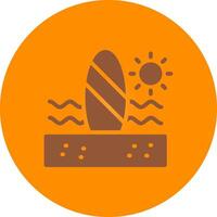 diseño de icono creativo de paddle surf vector