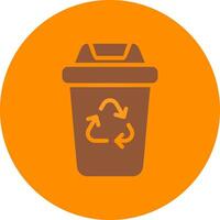 Recycling Bin Creative Icon Design vector