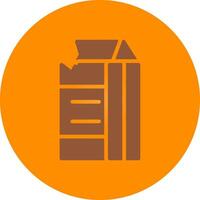 Milk Carton Creative Icon Design vector