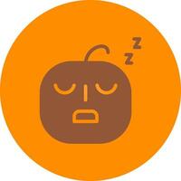 Line bronw Glpyh Design vector