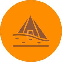 Pyramid Creative Icon Design vector