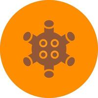 Line bronw Glpyh Design vector