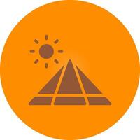 Pyramid Creative Icon Design vector