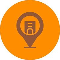 Location Pin Creative Icon Design vector