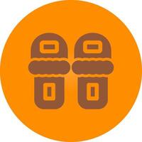 Slippers Creative Icon Design vector