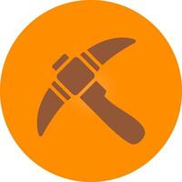 Pickaxe Creative Icon Design vector