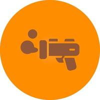 Line bronw Glpyh Design vector
