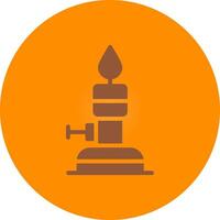 Bunsen Burner Creative Icon Design vector