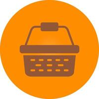 Picnic Basket Creative Icon Design vector