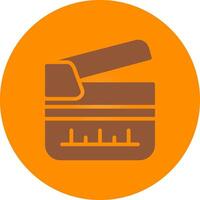 Clapperboard Creative Icon Design vector