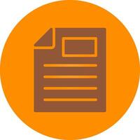 Line bronw Glpyh Design vector