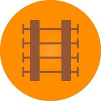 Train Tracks Creative Icon Design vector