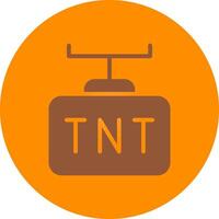 diseño de icono creativo tnt vector