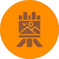 Canvas Creative Icon Design vector