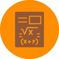 Maths Creative Icon Design vector