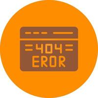 404 Error Creative Icon Design vector
