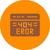 Diseño de icono creativo de error 404 vector