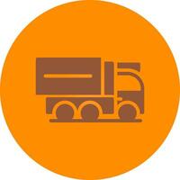 Cargo Truck Creative Icon Design vector