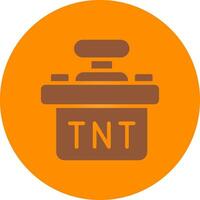 diseño de icono creativo tnt vector