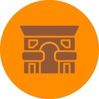 Arc De Triomphe Creative Icon Design vector
