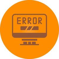Error Creative Icon Design vector