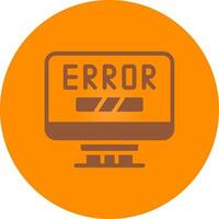 Error Creative Icon Design vector