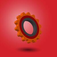 3d cogwheel, process, progress, repair,  gear and settings icon vector illustration. Setting symbol concept of repair, optimize and teamwork.