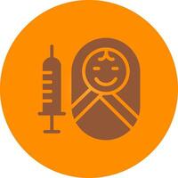 Vaccination Creative Icon Design vector