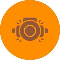 Head Lamp Creative Icon Design vector