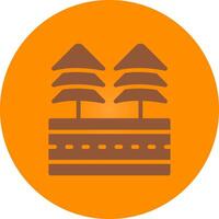 Road Creative Icon Design vector