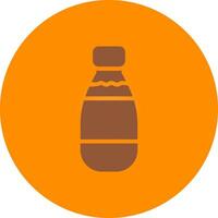 Milk Bottle Creative Icon Design vector