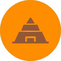 Pyramid Creative Icon Design vector