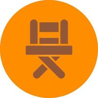 Fishing Chair Creative Icon Design vector