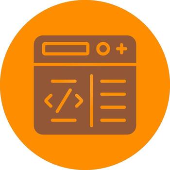 programación creativo icono diseño vector