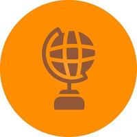 Globe Stand Creative Icon Design vector